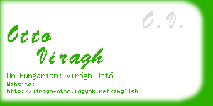 otto viragh business card